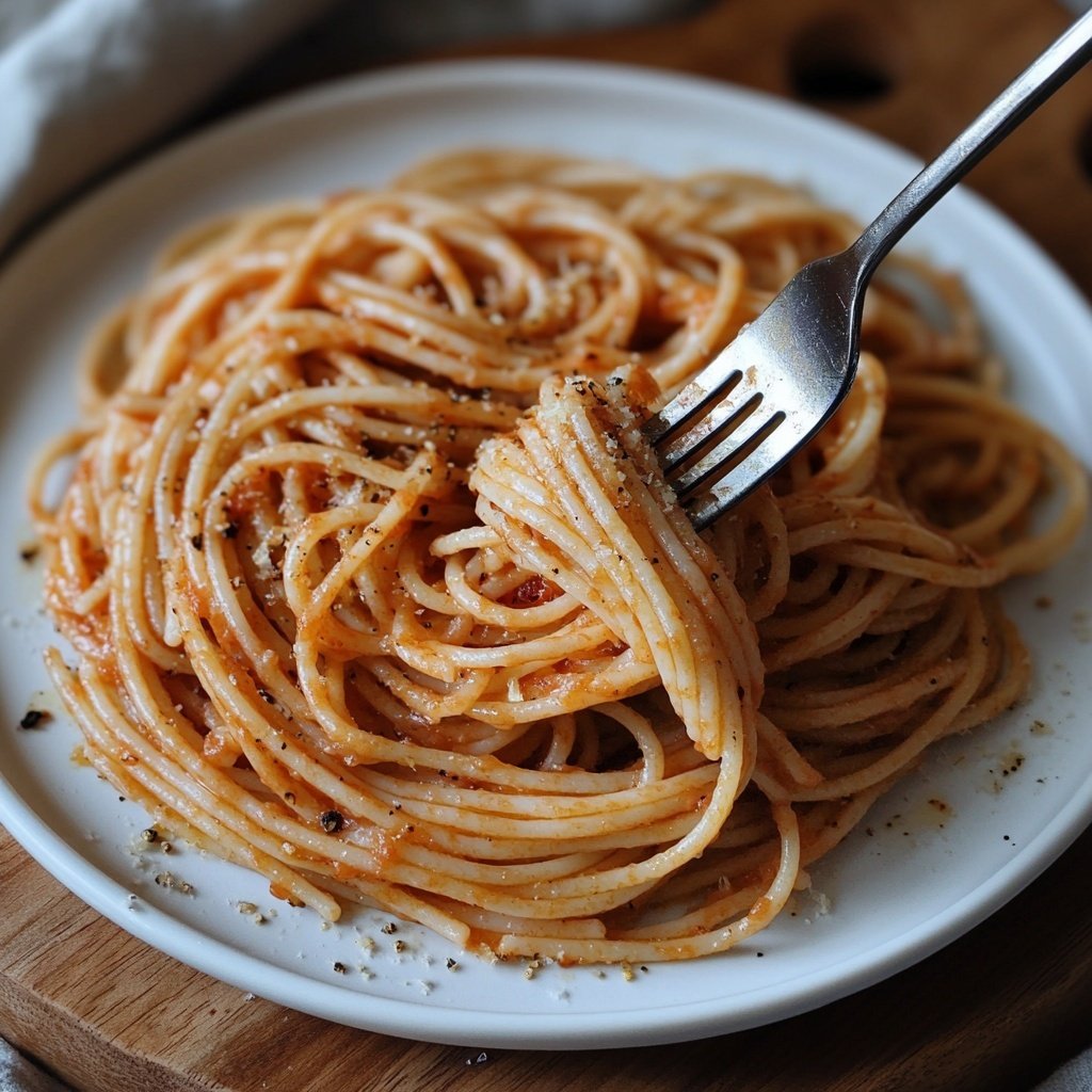 Spaghetti mit Pilzen und Petersilie