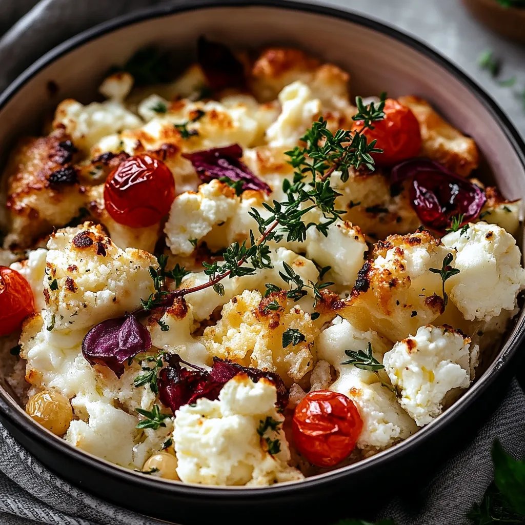 Blumenkohl-Hack-Auflauf mit Feta