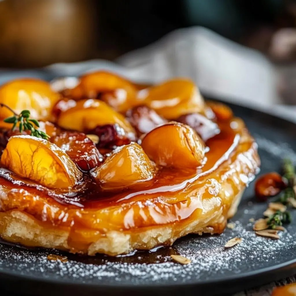 Aprikosen-Rosmarin Tatin