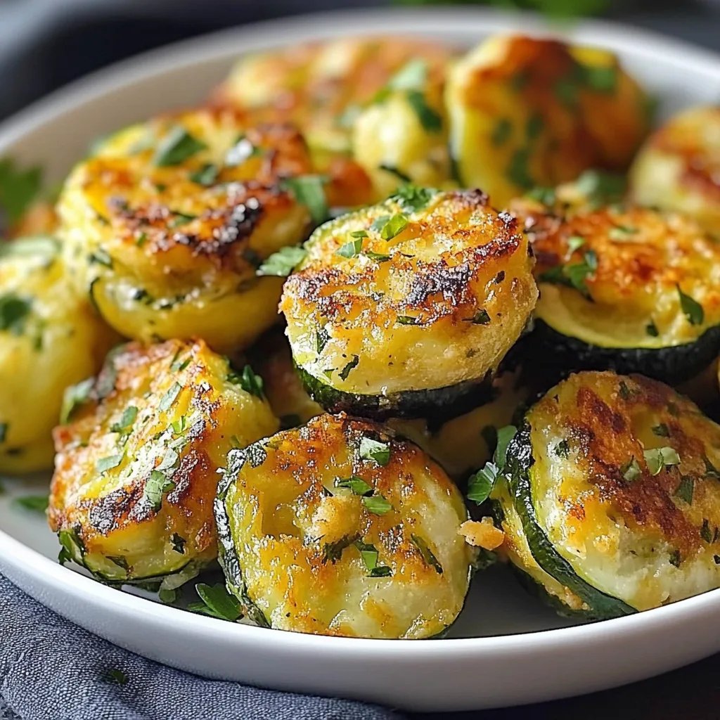 Knusprige Zucchini-Feta-Bällchen