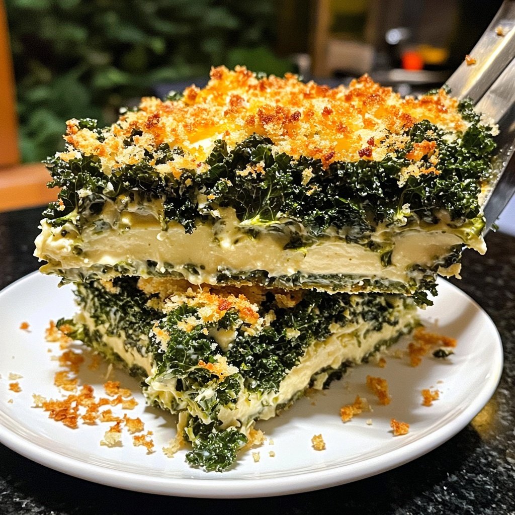 Grünkohlauflauf mit Frischkäse – eiweißreiches Low-Carb-Rezept