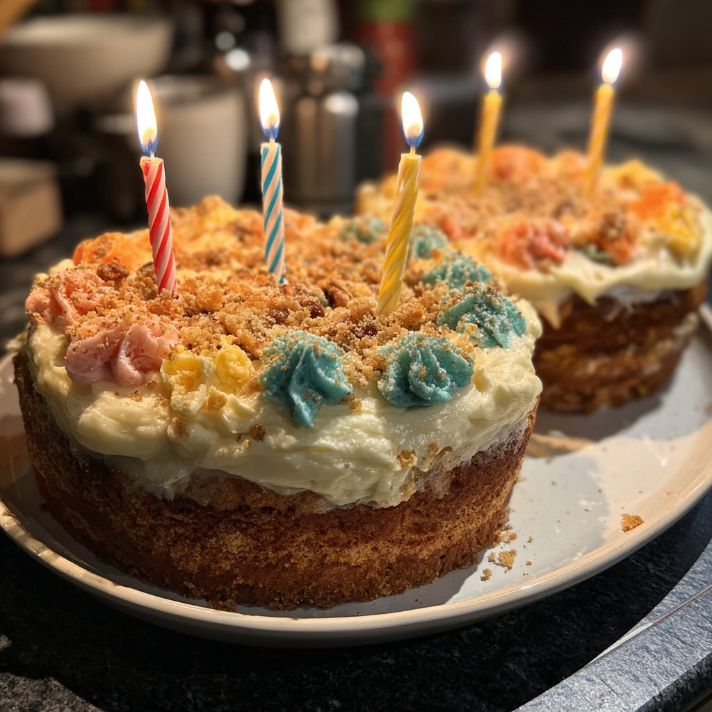 Geburtstagskuchen mit Kerzen