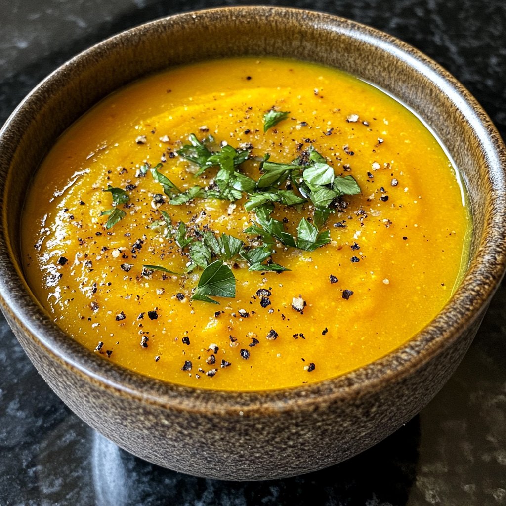 Butternut Kürbissuppe mit Ingwer und Kokos
