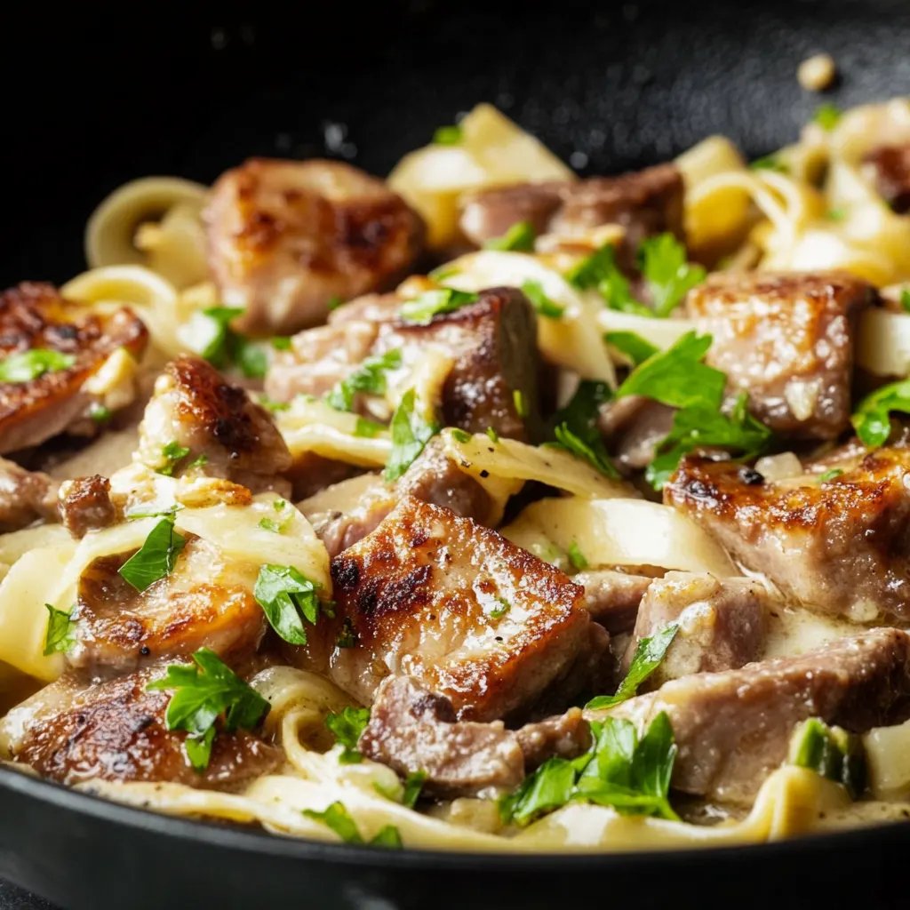 Hackfleisch-Lauch-Pfanne