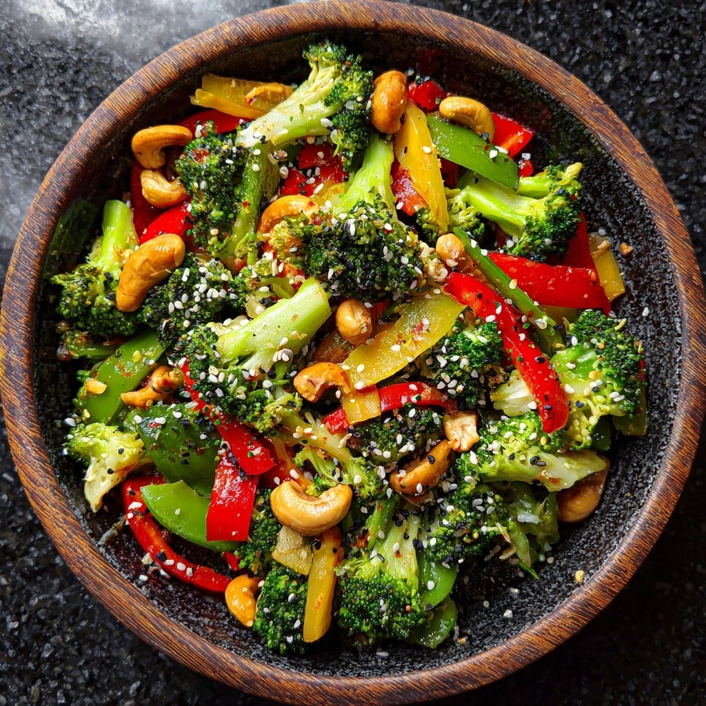 Brokkoli Wok Mit Cashews
