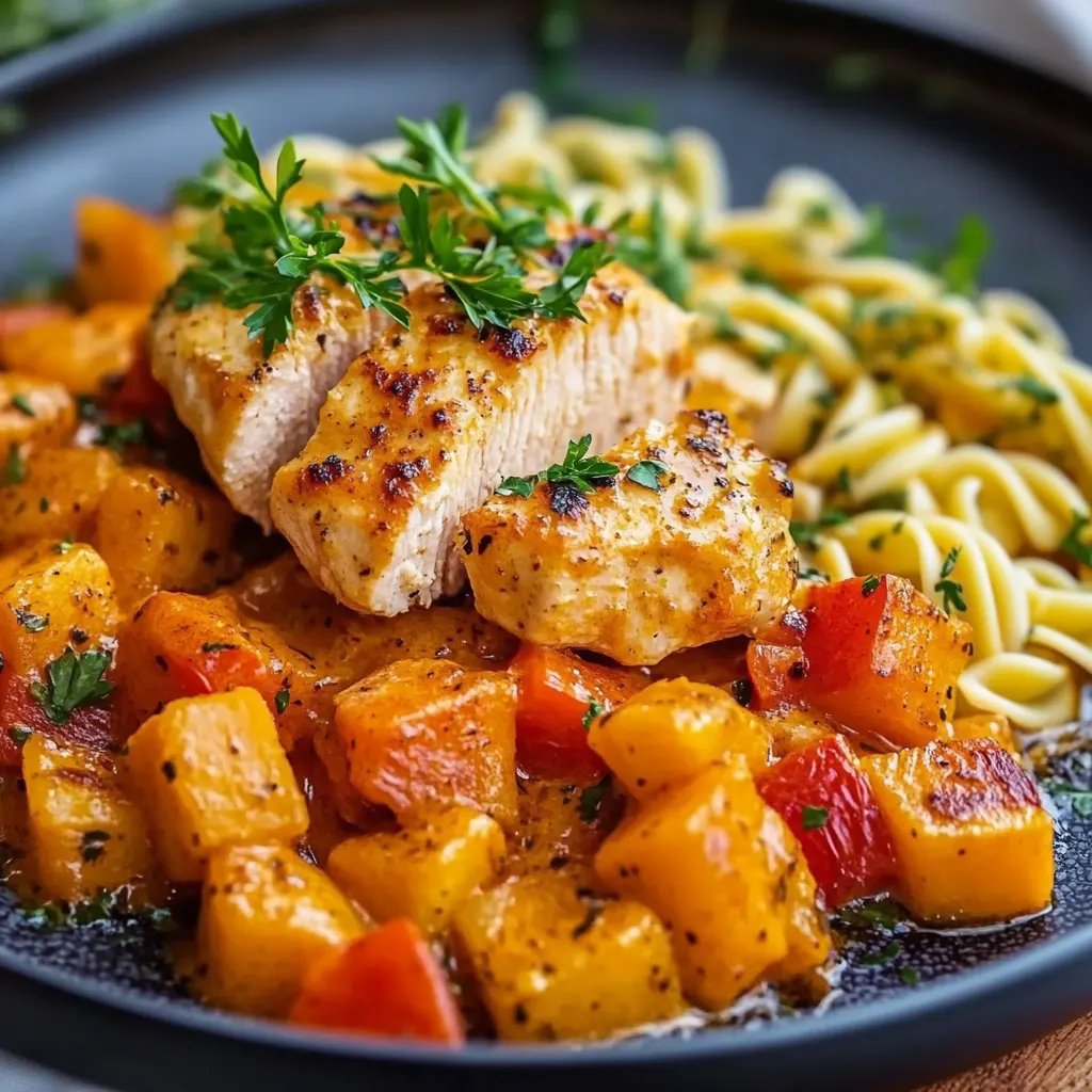 Paprika-Sahne-Hähnchen