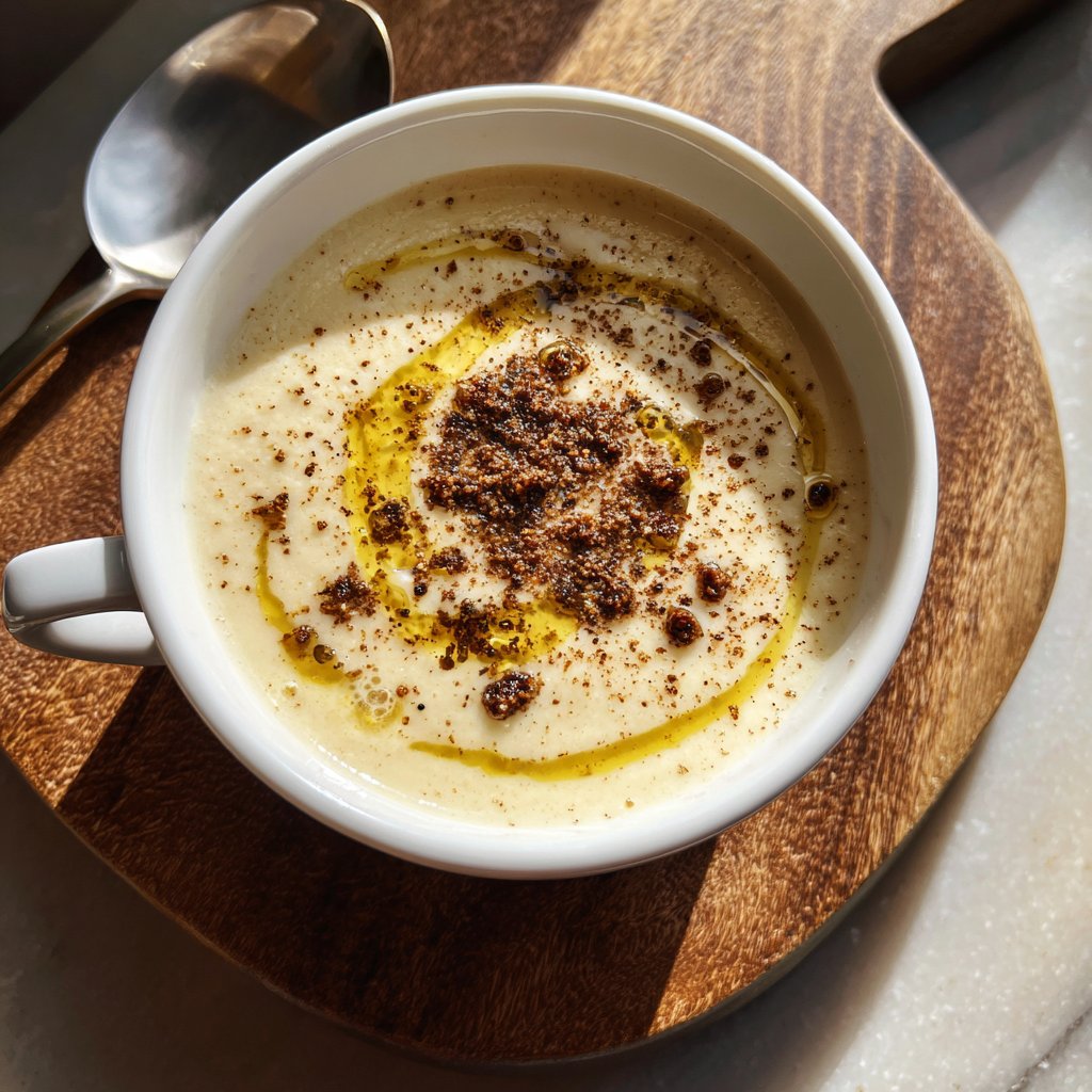 Blumenkohlsuppe mit Muskatnuss