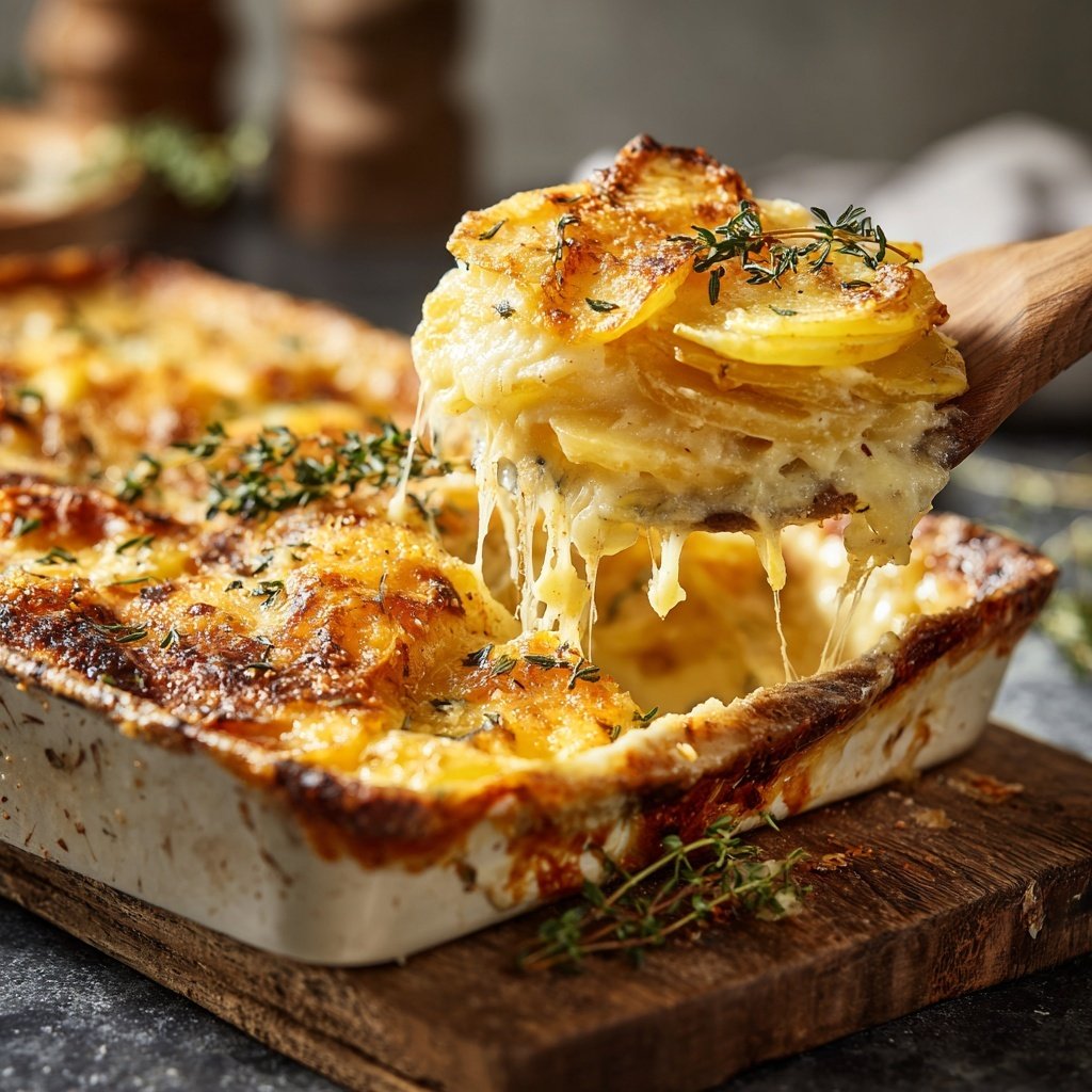 Kartoffelgratin mit Sahne